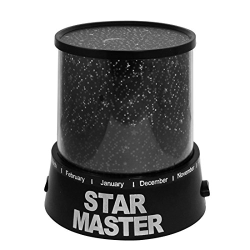 Amico Baterías con Cubierta Negra 4 Leds Estrella Master Colores de luz Nocturna lámpara