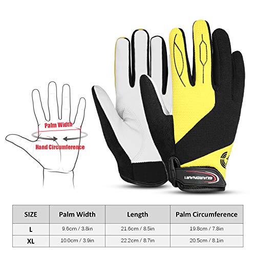 Andoer Luvas de equitação respirável para esportes ao ar livre, masculino, feminino, bicicleta, moto