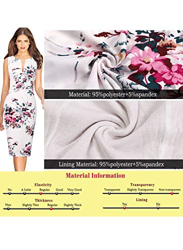 Image of VFSHOW Womens Front Zipper Work Business Office Bodycon Dress Elegant Professional Career Church Party Pencil Sheath Dress