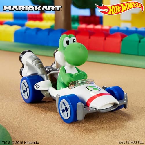 Hot Wheels GBG29 - Mario Kart Replica 1:64 Die-Cast Yoshi, Spielzeug ab 3 Jahren – Ansicht 2