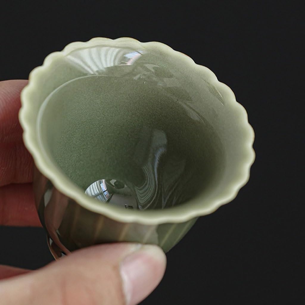 GSOUL Kungfu Tea cup Kung Fu Tea Cup Ceramic Chinese Master Home Office Set Drinking Small Tea Cups