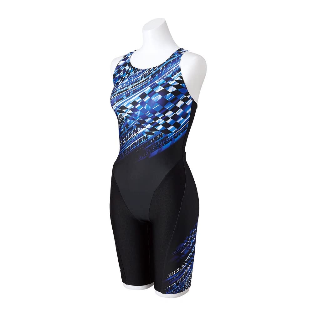 ミズノ ストロークワン フィットネス水着 オールインワン ネイビー×ブルー M MIZUNO ミズノ フィットネス水着 レディース STROKE ONE