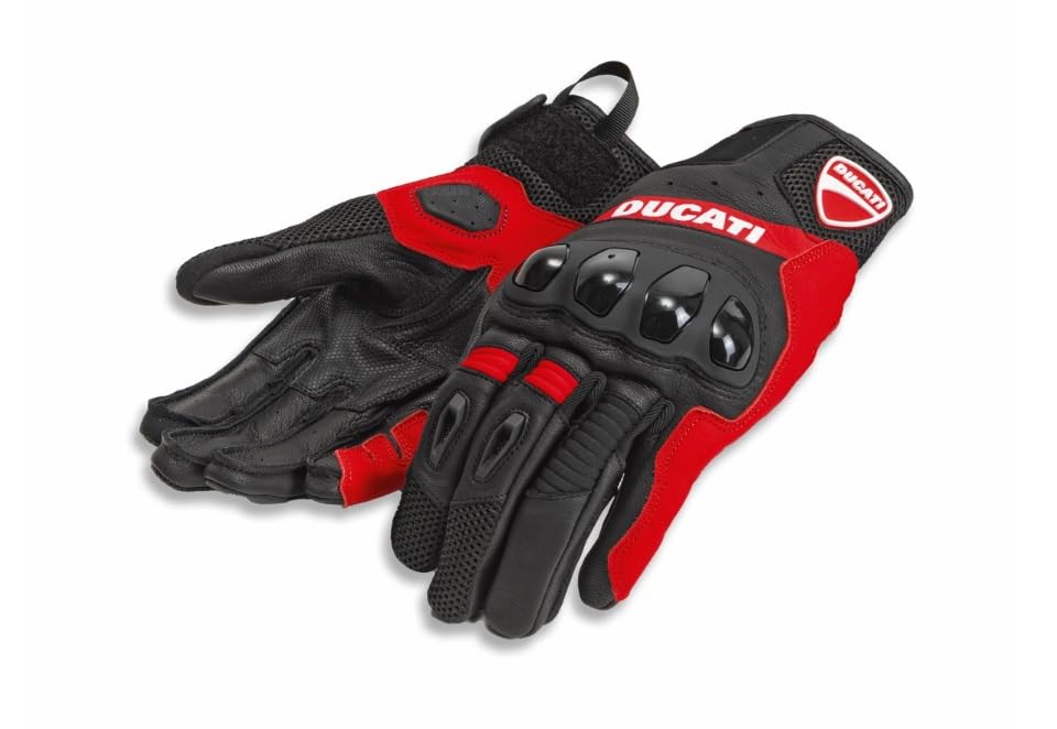 Ducati City C4 Gloves Black/Red-M