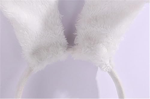 Miniatura 4 de Diadema de orejas de conejo de Pascua con orejas de conejo de peluche para fiesta de cosplay