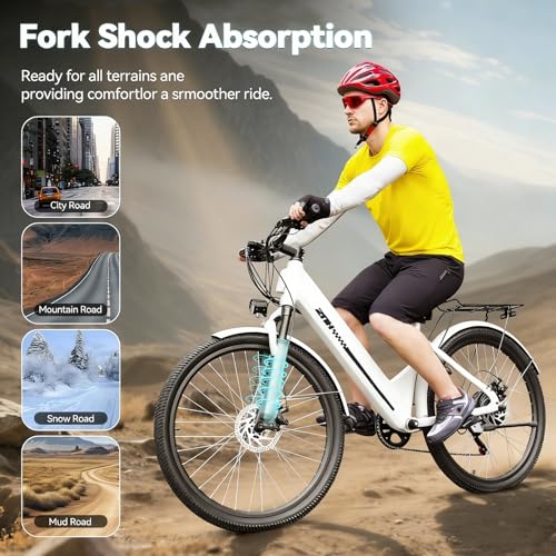 Image of ZNH Electric Bike for Adults, Peak 1000W Ebike 20 Mph & 80 Miles