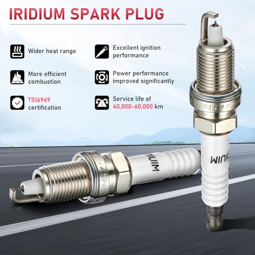 Image of Iridium Spark Plug XP985 4 Pack for Honda Civic | Fits Accord /Civic /CR-V /Odyssey /Prelude; CL /EL /Integra; 200 /Sebring; Avenger /Caliber /Journey; Elantra; Compass /Patriot; Soul