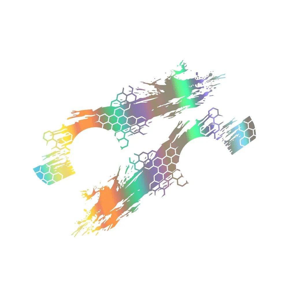 Dabhuoc Colorful Laser Car Door Side Stickers Car Livery Auto Tuning Accessories Car Vinyl Full Body(Colorful Laser)