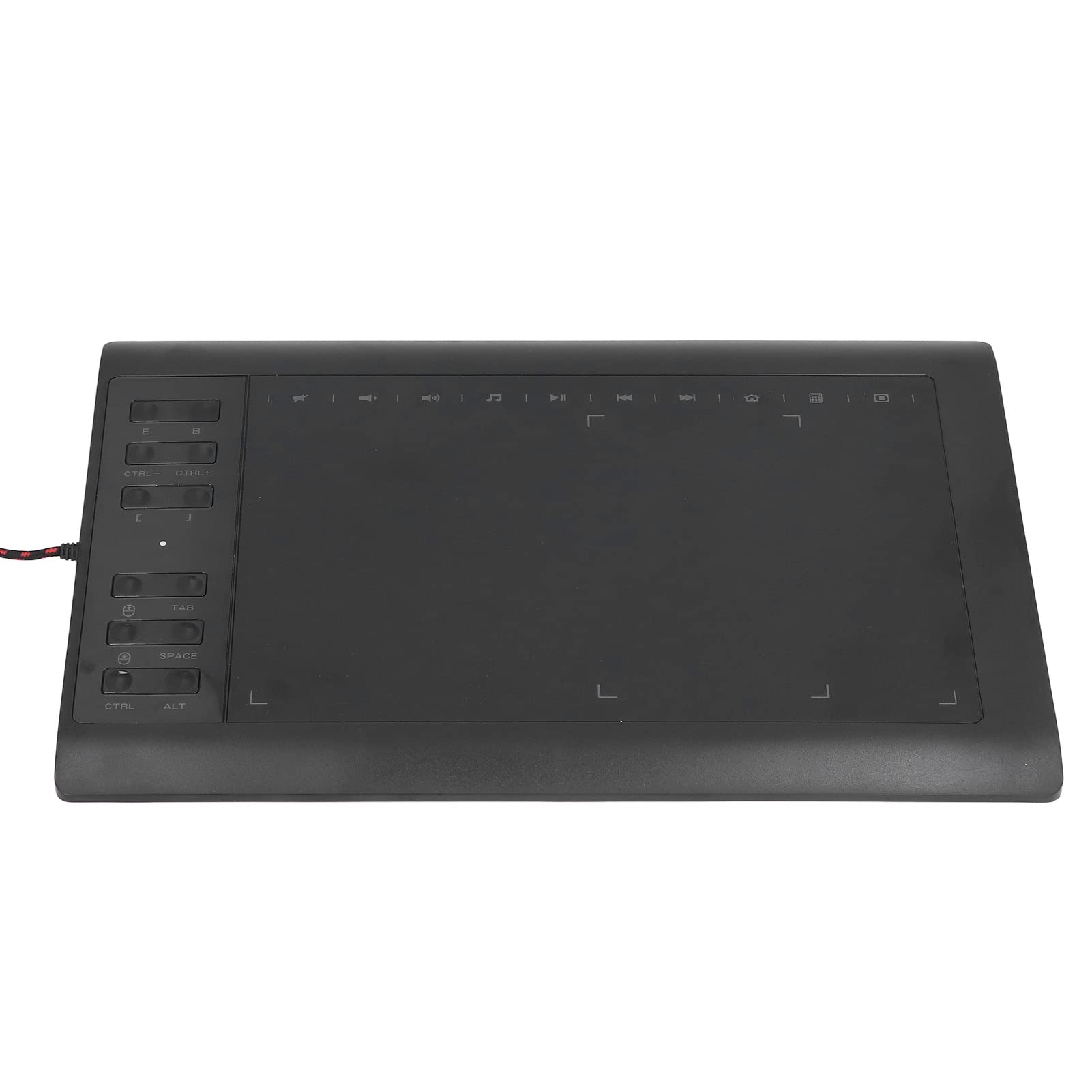 Bewinner Tableta Gráfica de Dibujo, Tableta de Dibujo Grande de 10 X 6 Pulgadas 233PPS 5080LPI 8192 Nivel de Sensibilidad a la Presión Tableta Gráfica para Pintura, Diseño, Boceto de