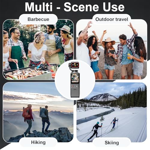 Image of 4K Handheld Vlogging Camera, WiFi Pocket Action Camera, Anti-Shake Body Cam