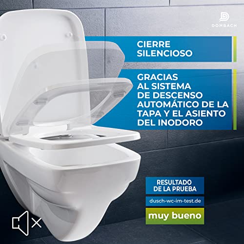 Tapa WC universal cuadrada Lamera de duroplástico blanco 3