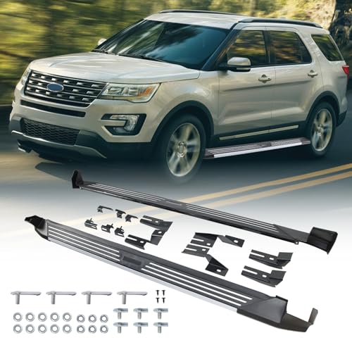 Estribos laterales para Ford Explorer 2013-2018 aluminio negro miniatura 1