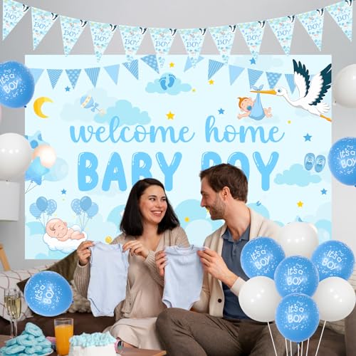 Fangleland Baby Shower Decorations Blue - Image 3