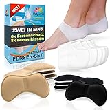 ✔️ SELBSTKLEBEND und DRUCKENTLASTEND – An der Rückseite der Fersenpolster, sind diese selbstklebend, damit lassen sie sich perfekt und sicher im Schuh oder direkt an der Ferse platzieren. Rückstandslose Entfernung und Wiederverwendung ist ohne Probleme möglich.