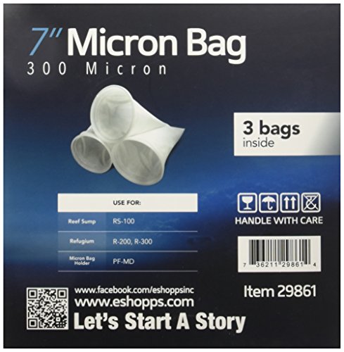 Eshopps 7" Round Filter Socks | 3 Pack | 300 Micron #TOP3