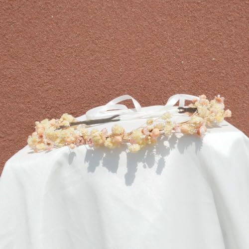 Corona de flores secas para boda DXXD modelo Adule miniatura 3
