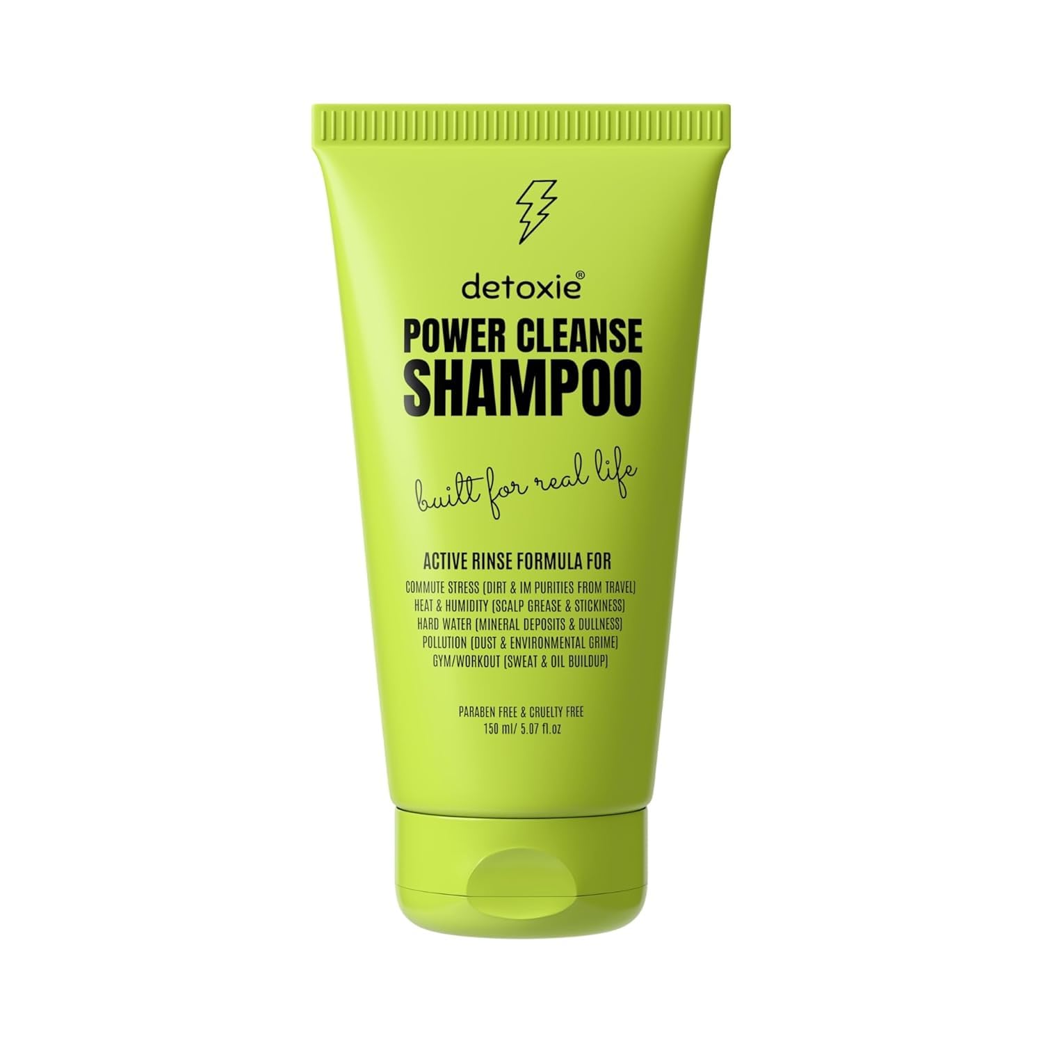 Detoxie Power Cleanse Shampoo 150 ml | Clarifying Shampoo for Hard Water, Pollution & Workout Sweat | Reduces Frizz & Breakage | For All Hair Types | Flaxseed, Shikakai & Argan Oil-image-37