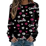 LAOSU Pull Femme Tee Shirt Manches Longues Décontracté Tunique Chic Blouse T Shirt Personnalisé Pas Cher T Shirt Off Élégant Chemise Femme Broderie Anglaise Basique Mode Blouse