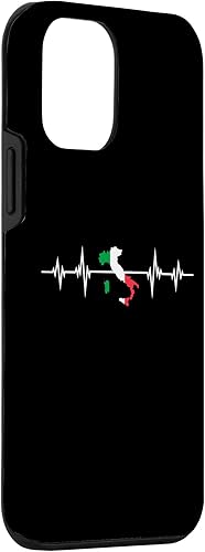 Vista 30 de Funda para iPhone 12/12 Pro Heartbeat Map Design Italy Flag Italy