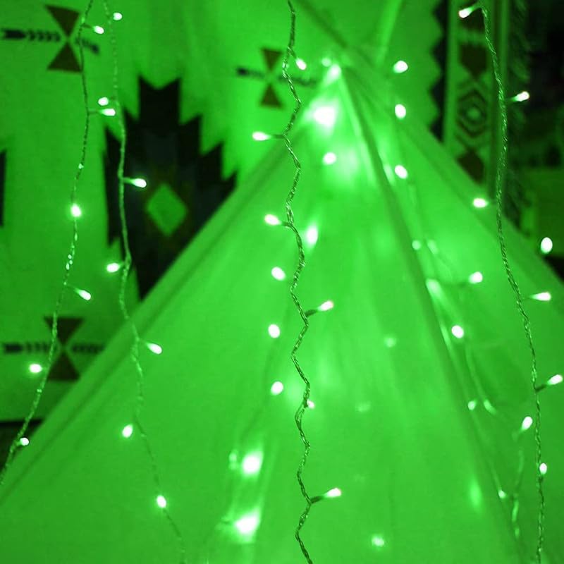 Image of Desidiya 12 Meter (39Ft) LED Rice String Lights - Green Fancy Decorative Fairy Lights for Indoor Outdoor Use, Bedroom, Wedding & Festival Ambience Pack of 6