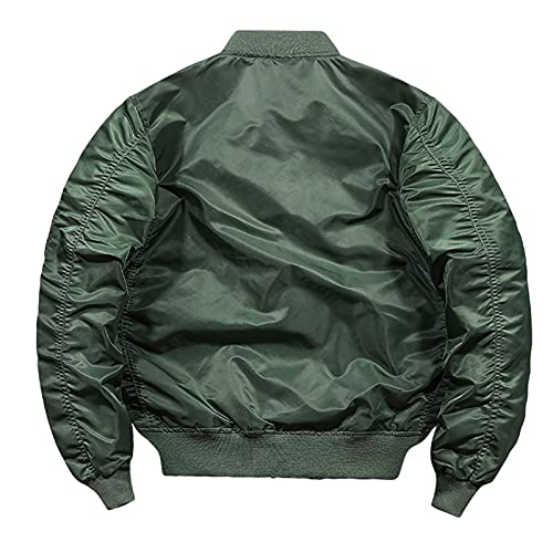 Mens Bomber Jacket Spring Fall Plus Size Trendy Street Windbreaker Coat - image 3