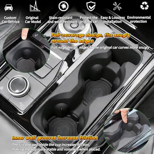 Portavasos para consola Ford Explorer 2020-2025 silicona miniatura 2