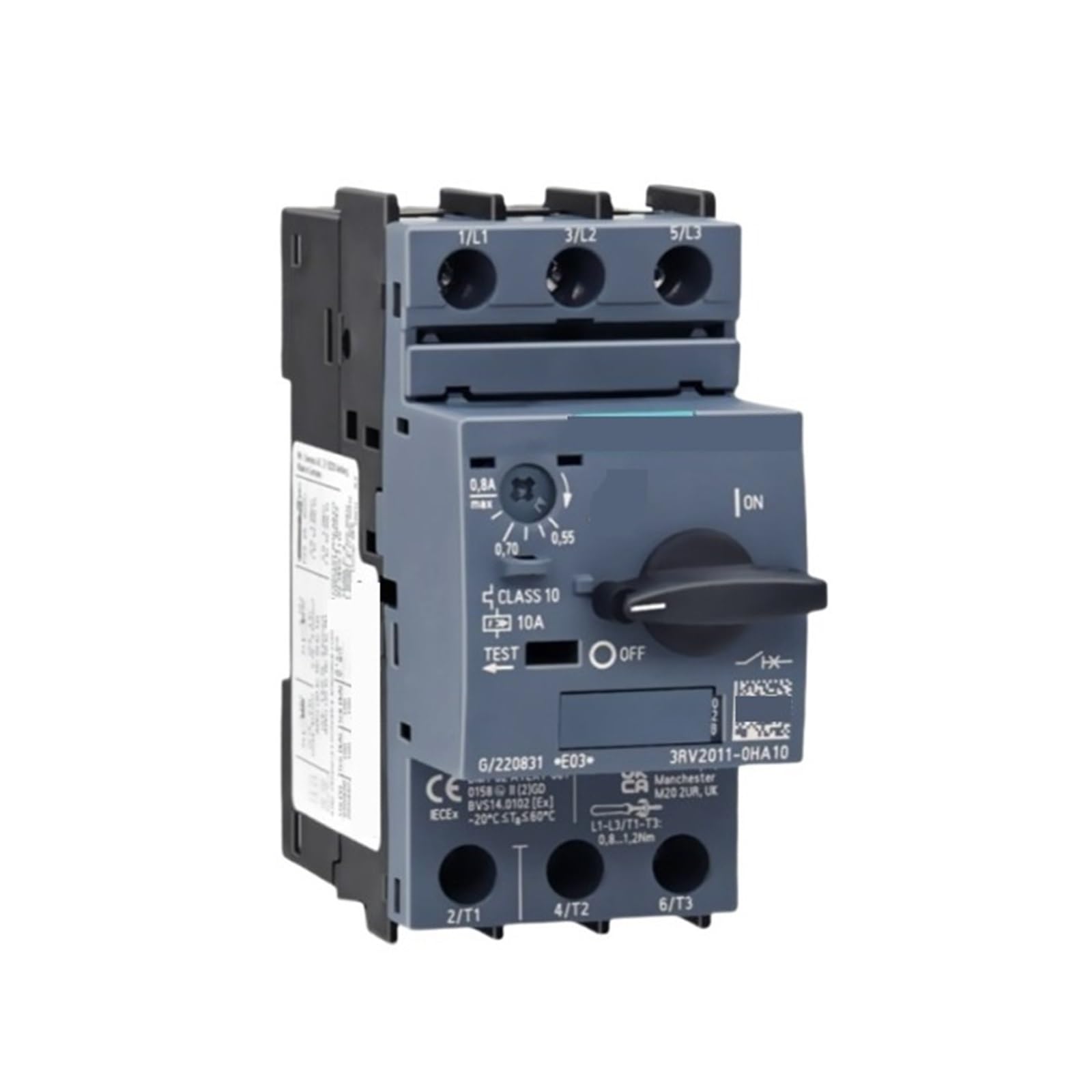 Disjoncteur moteur 3RV2021-4DA15 contre les courts-circuits et surchauffes de moteurs