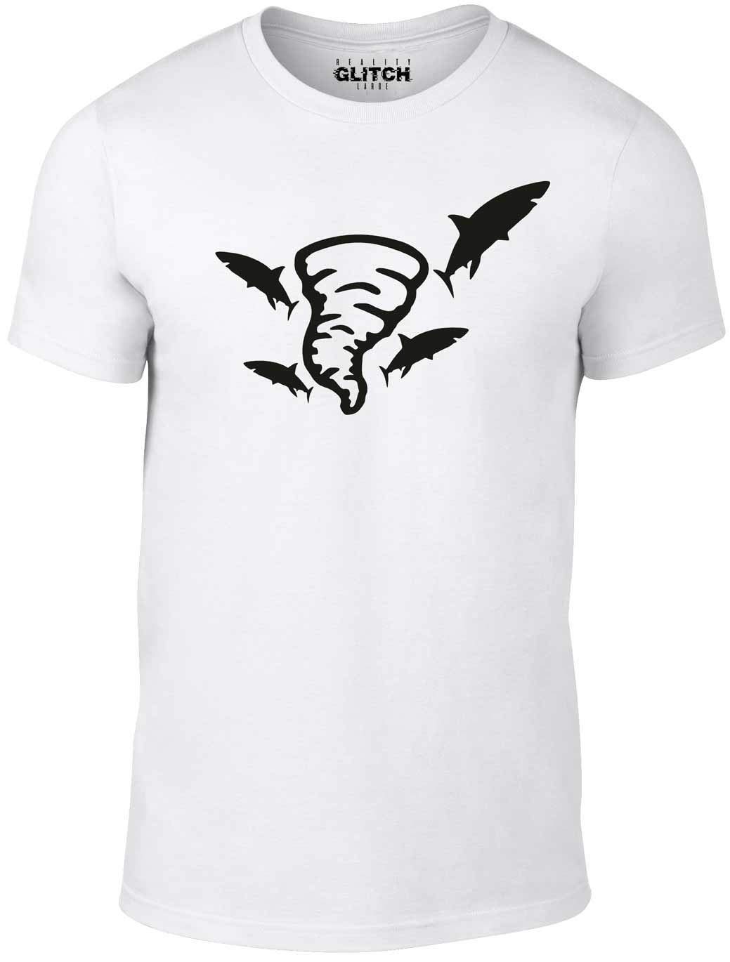 Reality Glitch Men's Sharknado T-Shirt White