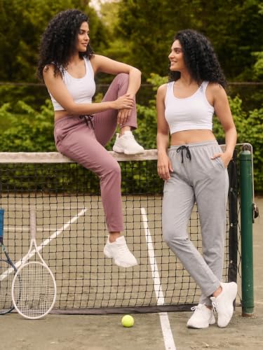 Image of Fflirtygo Cotton Solid Track Pant /Lounge Wear /Pocket Payjama �100% Export Quality Soft Cotton Night Wear /Pocket Pyjama for Women Combo Pack, Black & Blue Pyjama