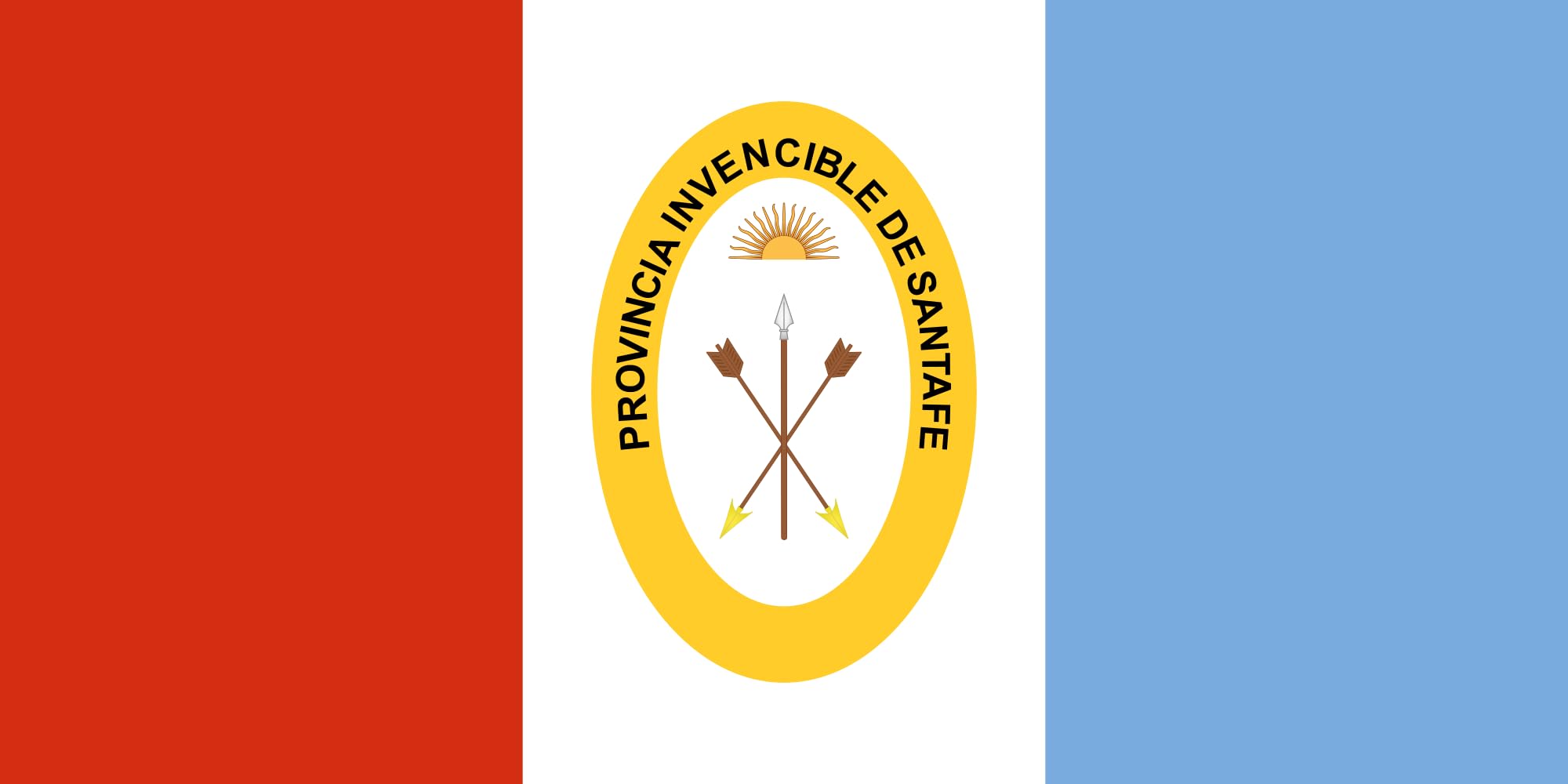 Drapeau Santa Fe de 6m² format XXL paysage haute résistance