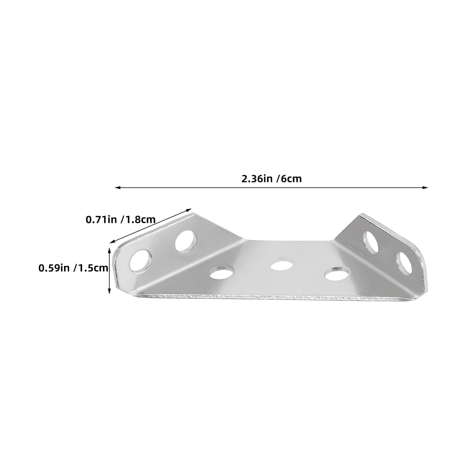 Set 48 Connettori per Staffe per Mobili in Acciaio Inox 3 Lati, Supporti Angolari per Ripiani e Armadi, Rinforzi per Mobili da Cucina e Bagno, Accessori per Progetti Fai da Te