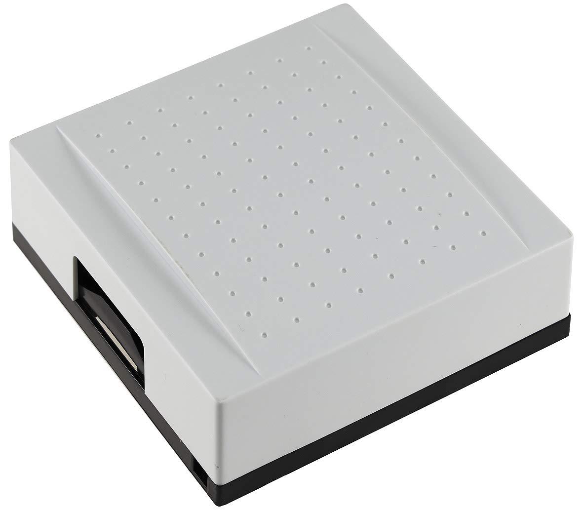 Electro Mechanical Dual Sound Doorbell 8 V AC or Battery Operated 9 V 75 dB 116 x 116 x 48 mm Pure White