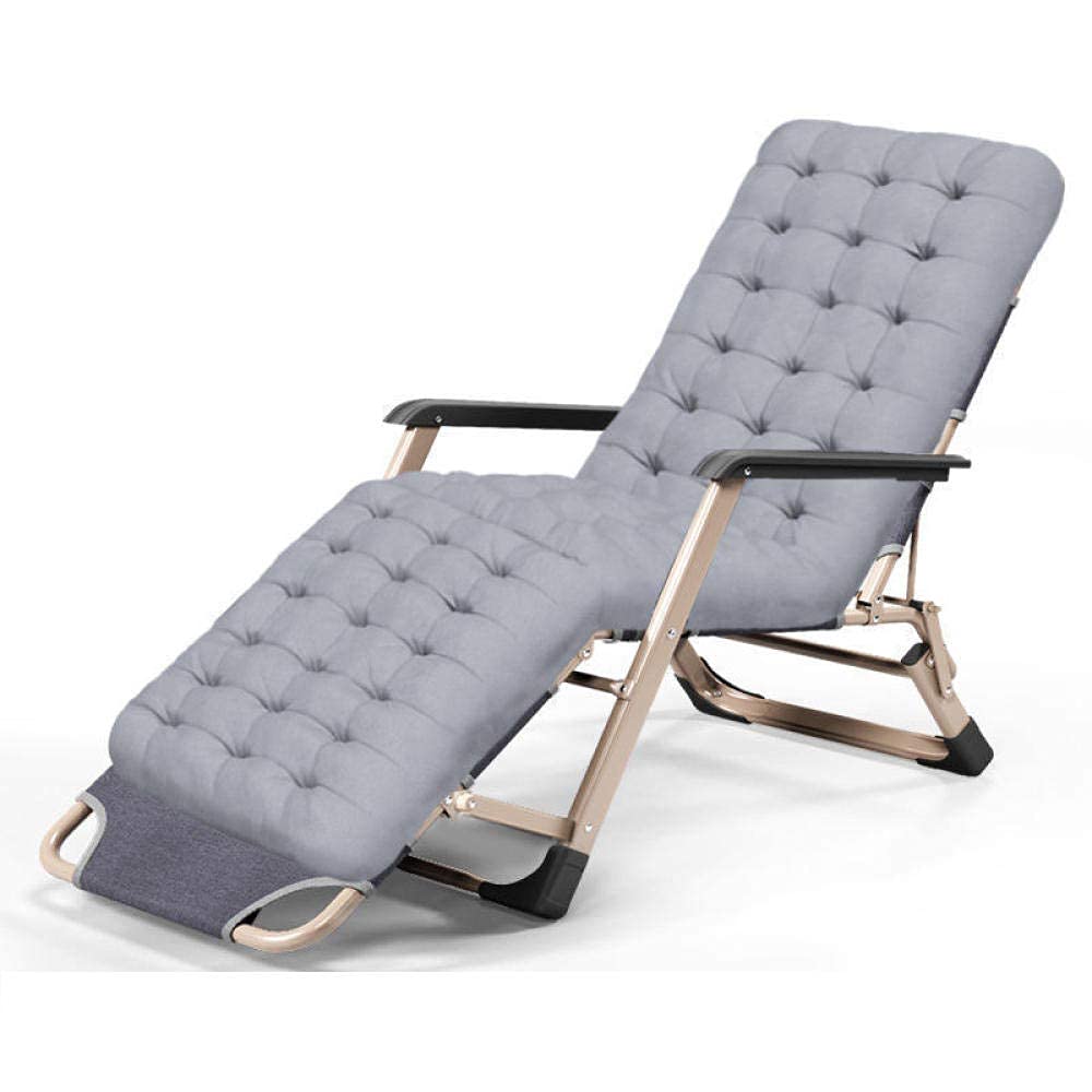 Grande chaise longue zéro gravité grise pour soulager le dos et se relaxer sur la pelouse