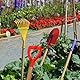 PATIKIL 7 Hölzerne Schaufel Griff Garten Schaufel Griff Ersatz Hartholz Handgriffe für Runde Ösenhacke Schaufel Kelle