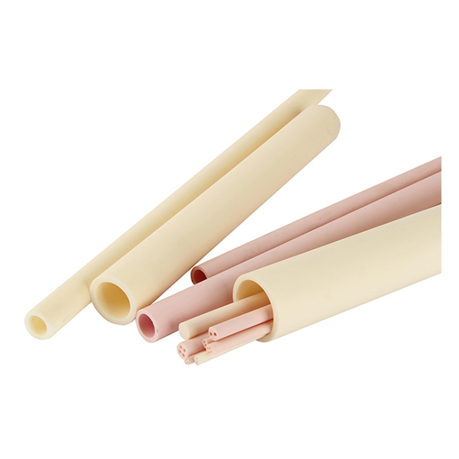 SSIMOO 100 200 300mm OD30mm-100mm resistente a altas temperaturas 99 tubo de cerámica hueco aislante tubo de combustión de alúmina 1 Uds kindly (Color : OD32mm, Size : 300mm)