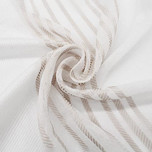 DESHOME Creta - Stoffa per tende a metro per