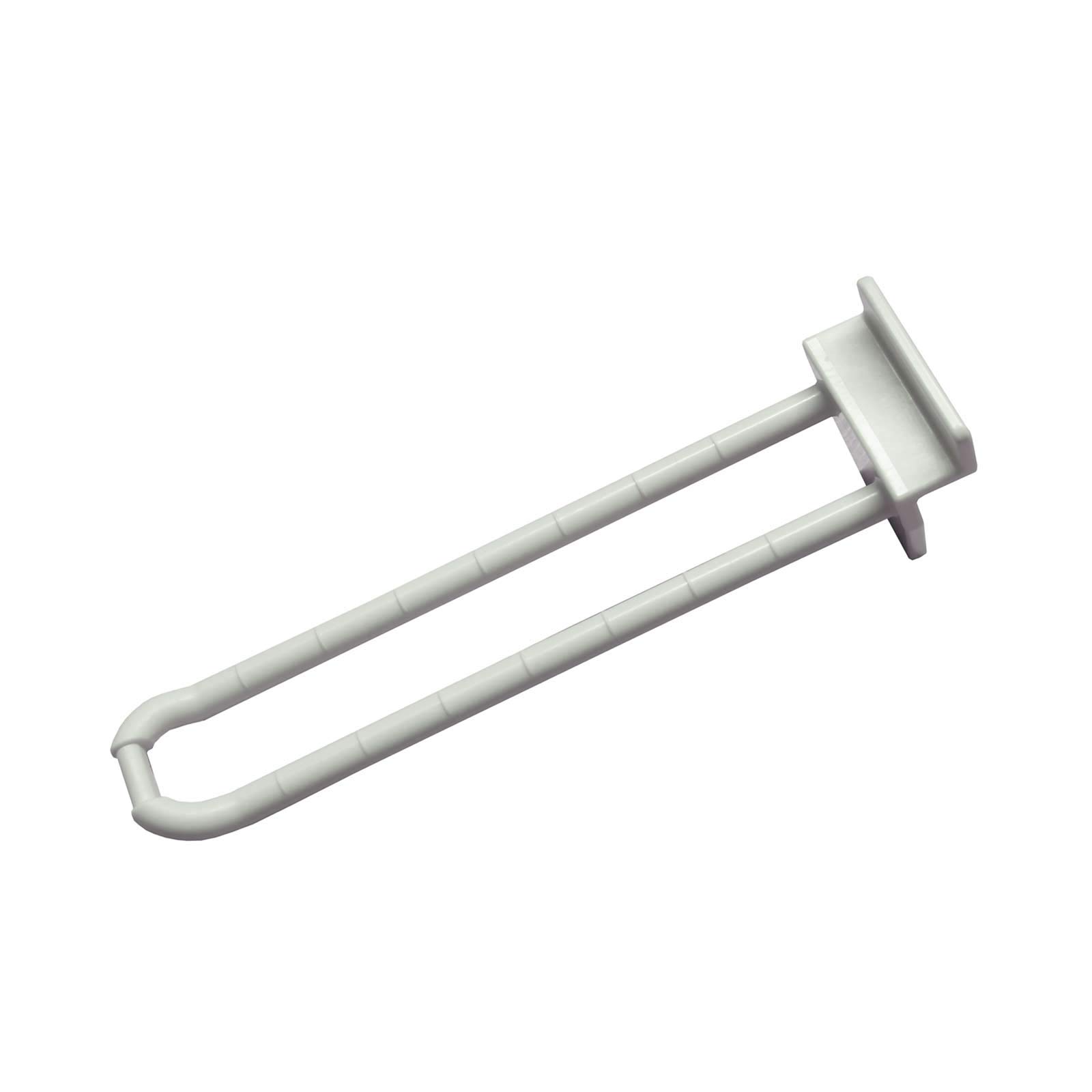 Slatwall 100mm Euro Hooks in White for Shop Display (EURO57/W) (10)
