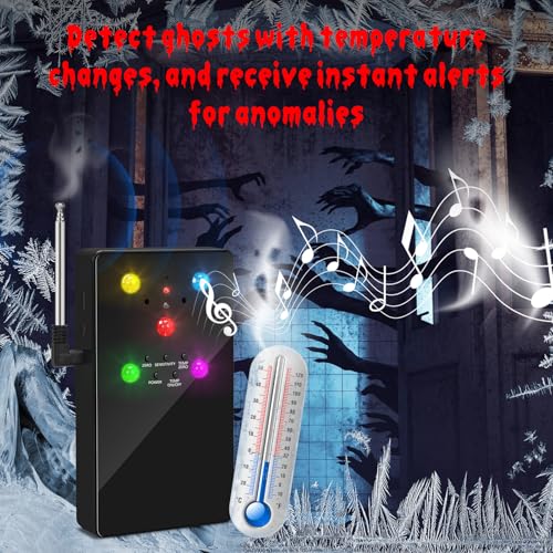 Image of Ghost Hunting Equipment, Briidea Paranormal Equipment Tool with High Sensitivity & Temp Deviation Detection, Perfect for Thrilling Ghost Hunts, Seances & Paranormal Exploration, Black