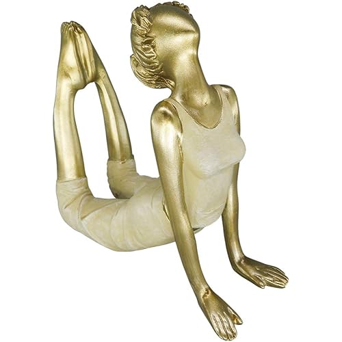 Artgenius Art Abstract Yoga Figurine Statue,Home Decorative Girl Yoga Scuplture (Cobra Pose)