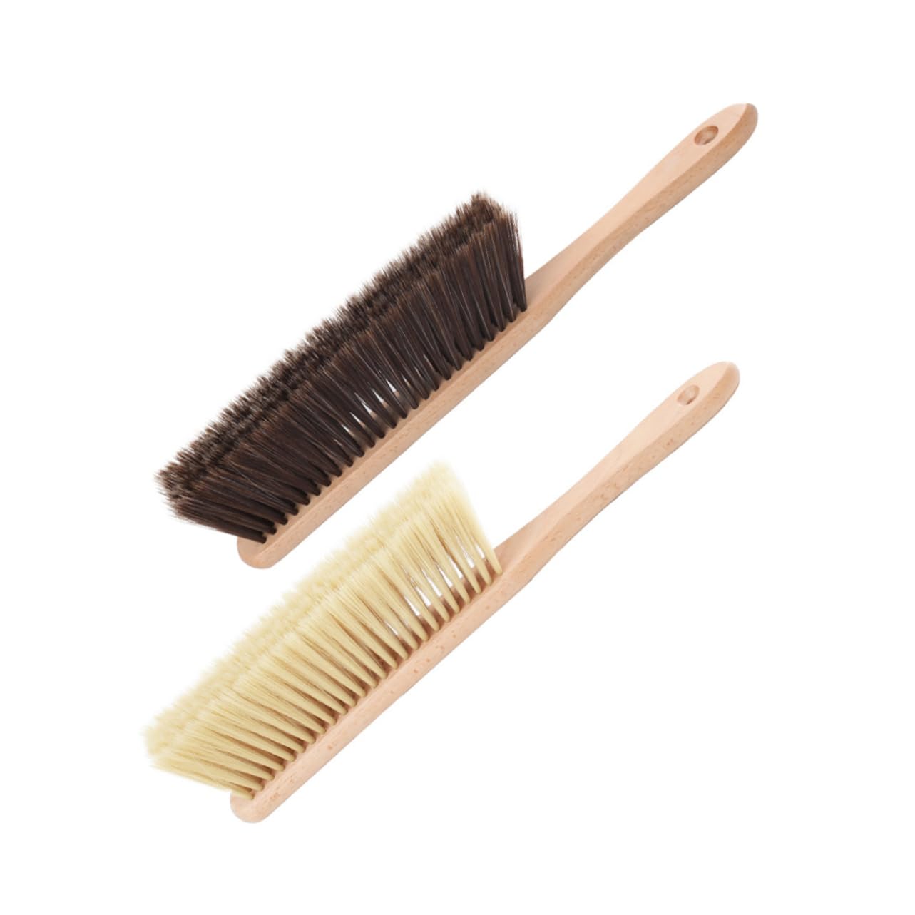EXAOMBLE Practical Bed Brush Wooden Handle Small Cleaning Brush for Dust Removal Clean Brush