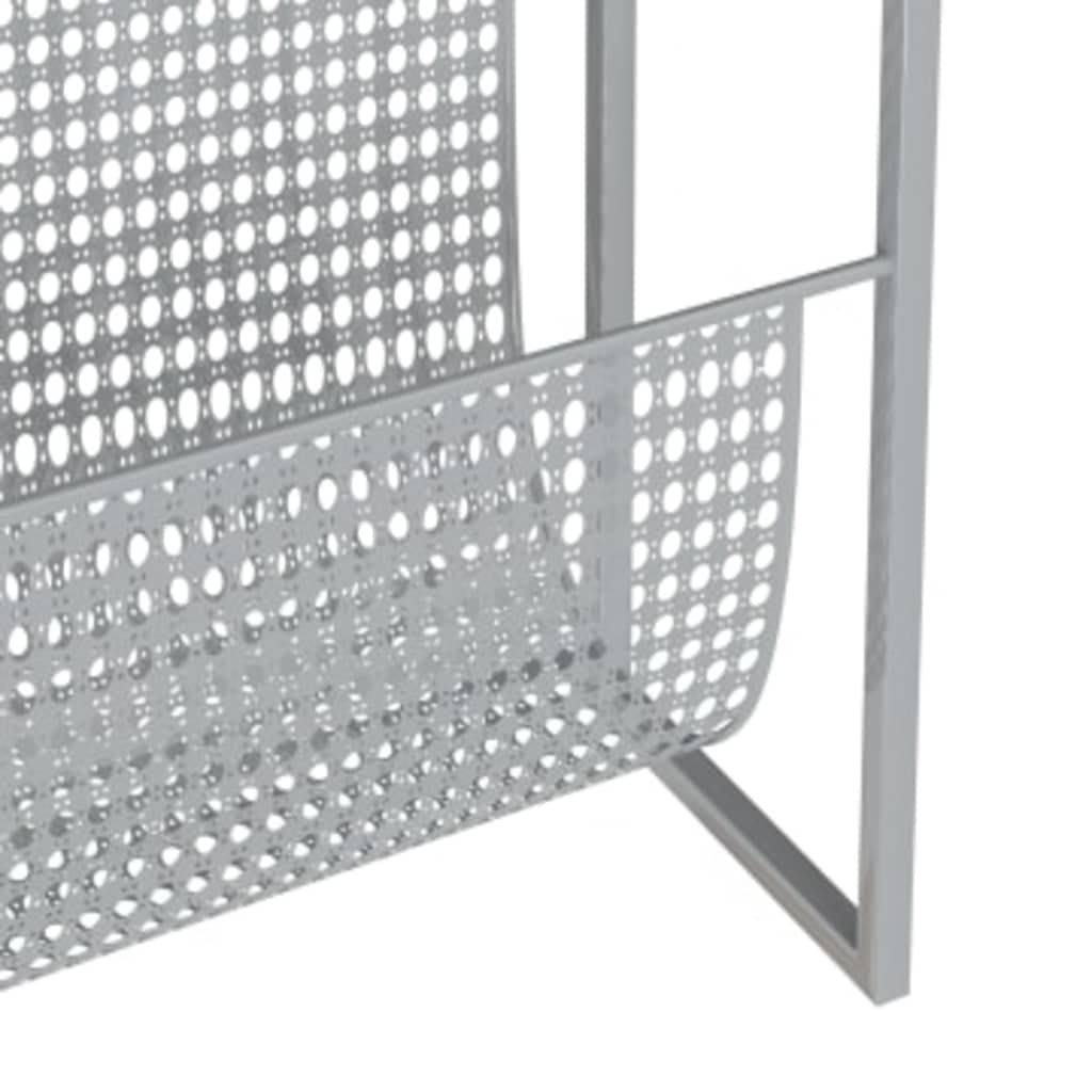 Fengshui Portariviste argento 35 x 15 x 45 cm in acciaio | Stabile, durevole, per libri e decorazioni, adatto per ufficio, soggiorno, camera da letto