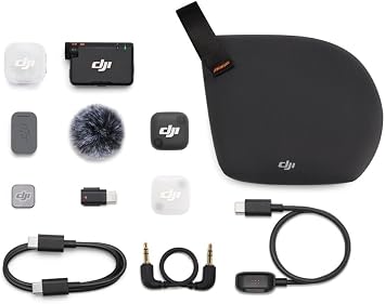 DJI Mic Mini 2 (1 TX + 1 Standart RX), iPhone 17/16/15 ve Android/Kamera/Tablet/PC, Ultralight, 11,5h Pil, Hızlı Şarj, Gürültü Engelleme, Vlog, Akış