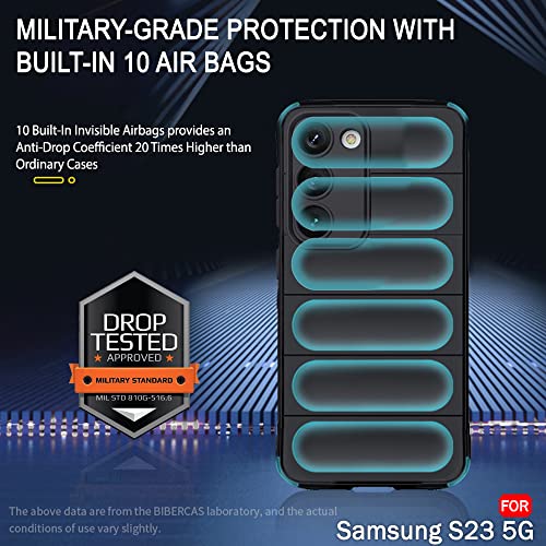 Image of TheGiftKart Liquid Silicon Back Cover Case for Samsung Galaxy S23 5G | Shockproof Military Grade Protection | Micro-Fibre Cloth On Inner Side | Anti-Slip Grip Cover Case for Samsung S23 (TPU, Black)