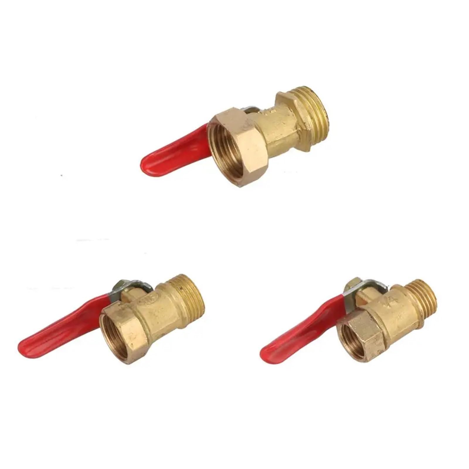 Mini robinet à boisseau sphérique 3/8 en laiton durable pour tuyau