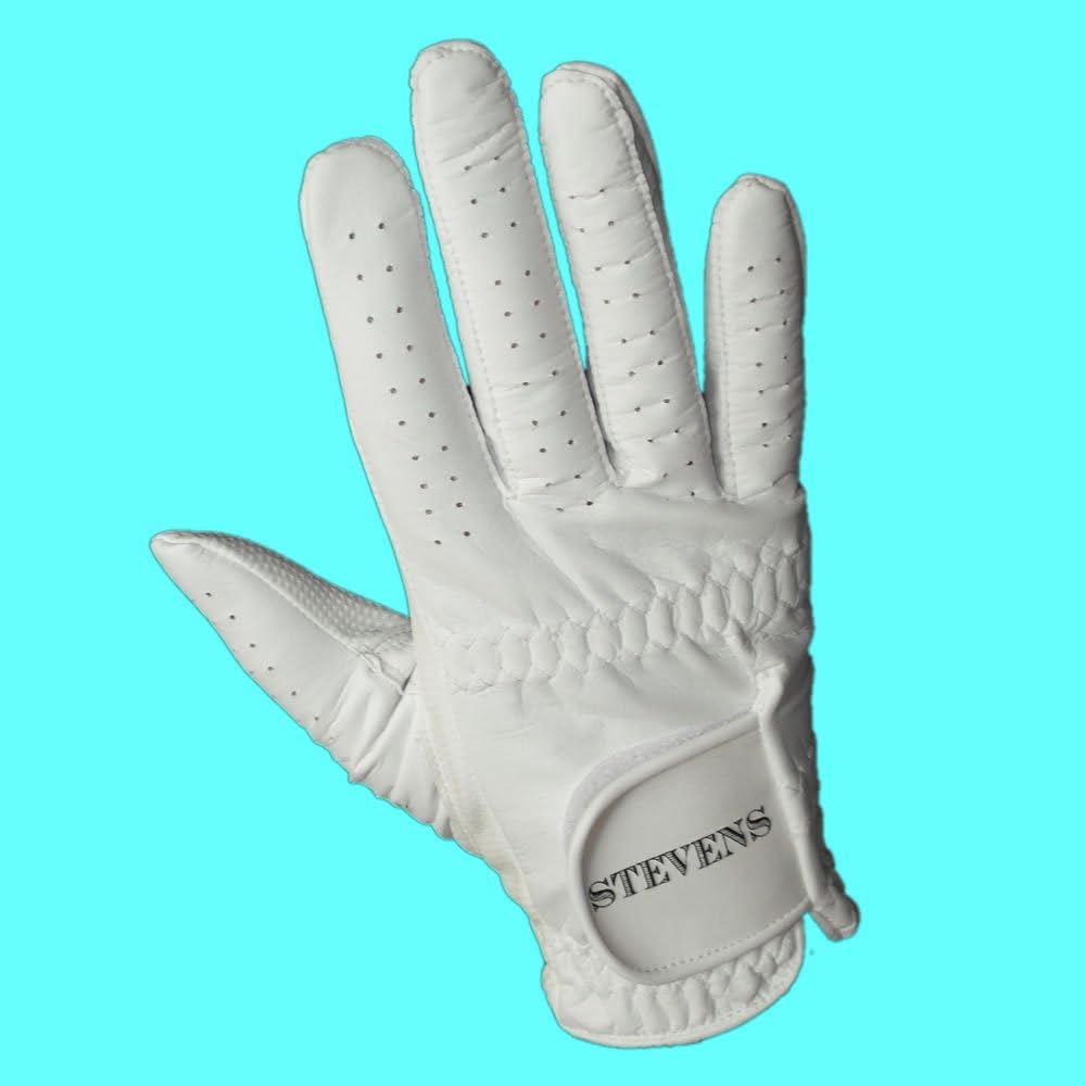 Stevens Mens Left Hand White Bowling Glove