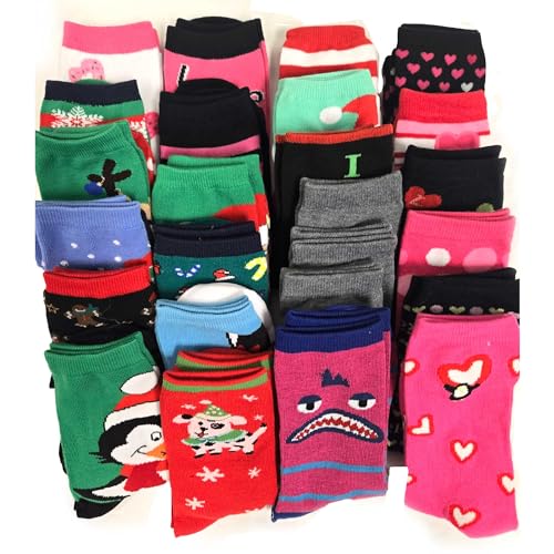 Image of TeeHee Socks Various Sample Socks Value Pack Bulk Socks Wholesale Lot for Women Men Children