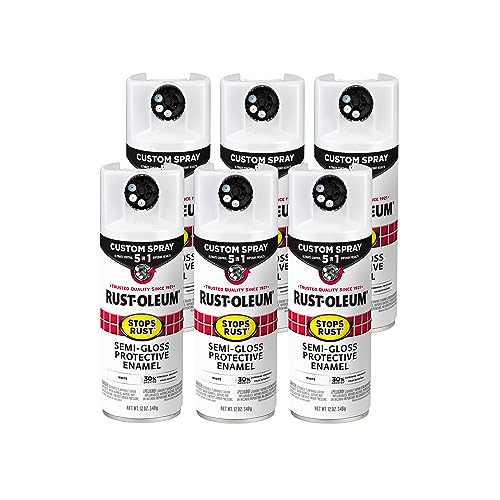 Image of Rust-Oleum Stops Rust Custom 5-in-1 Spray Paint, Semi-Gloss White
