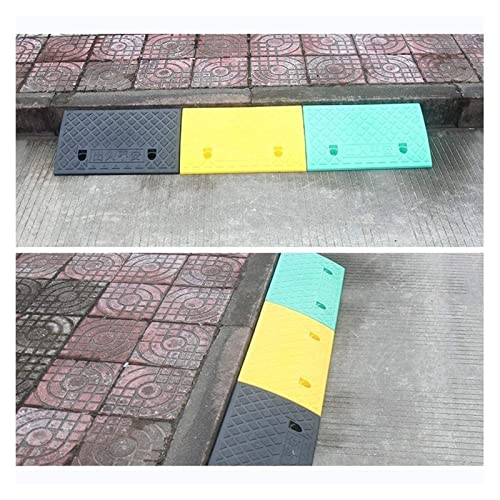 Rampas de plástico para sillas de ruedas 50x27x13 cm verdes miniatura 3