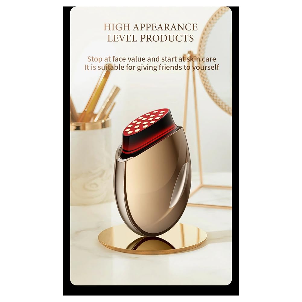 Máquina de spa de radiofrecuencia para eliminar arrugas, piel y cara, dispositivo de cuidado de belleza, colágeno, fácil de usar, color dorado