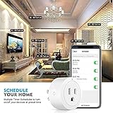 Smart Plug Amysen - A Certified Compatible with Alexa, Echo & Google Home – Only WiFi 2.4G (4- Pack)