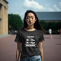 Vista 2 de Best Cat Dad Ever Gift On Father's Day - Man Myth Funny Love Kitten Graphic - for Cat Lovers Men Women Shirt